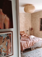 Linen Patchwork Pillow Case - Earth Rose/Blush