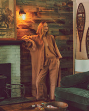 Full Length Linen Robe in Desert Rose