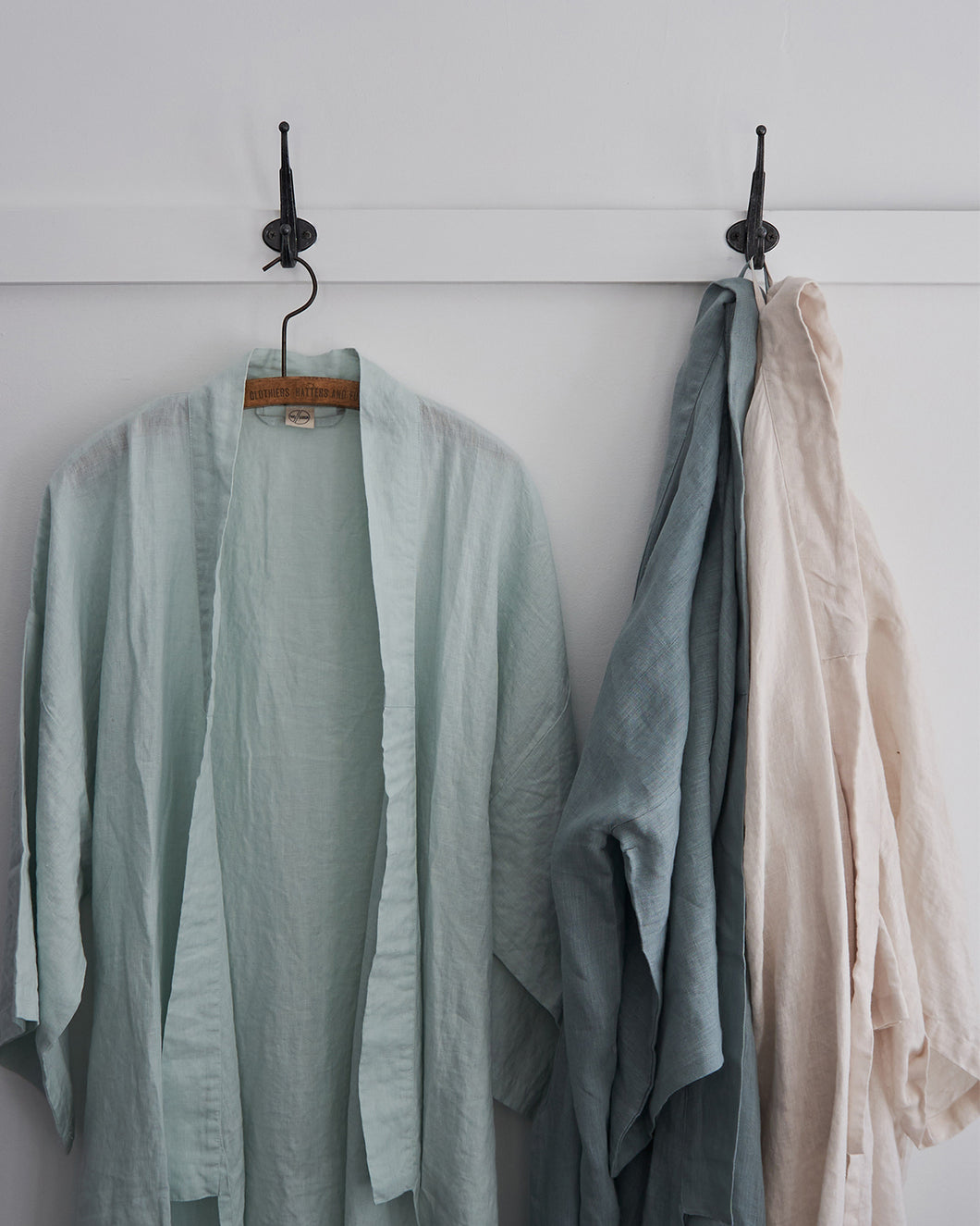 Full Length Linen Robe in Sea Salt