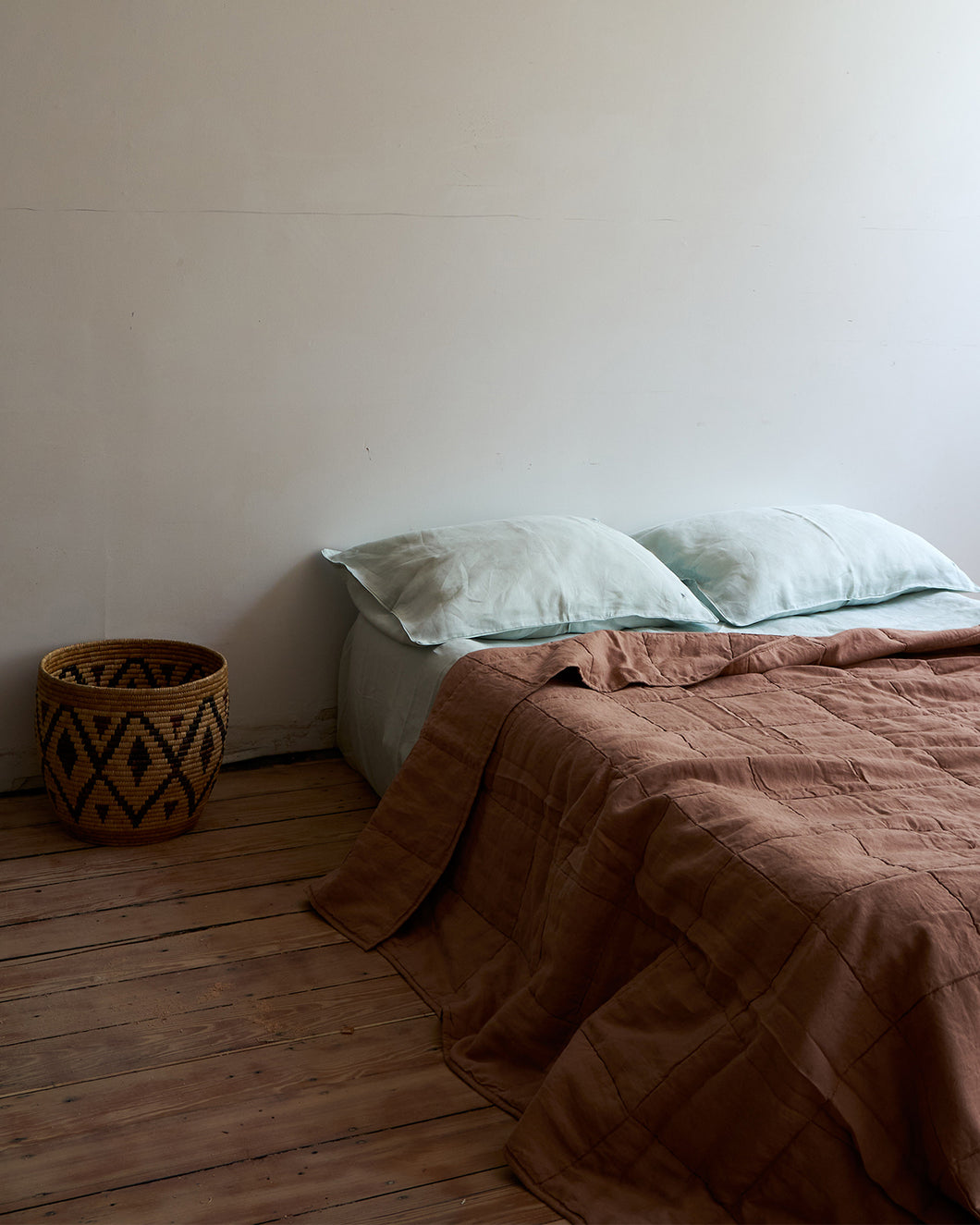 Simple Linen Quilt - Desert Rose