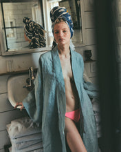 Full Length Linen Robe in Sea Salt