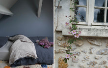 Two Tone Linen Duvet Cover, Dark Grey/Pale Grey