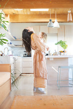 Full Length Linen Robe in Desert Rose