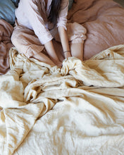 Linen Duvet Cover - Ochre