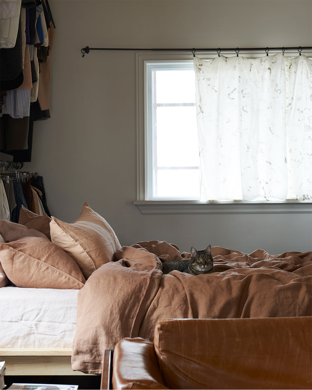 Linen Duvet Cover - Desert Rose