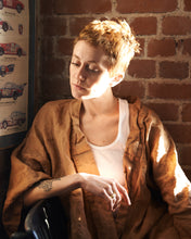 Full Length Linen Robe in Desert Rose