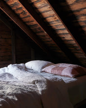 Linen Patchwork Pillow Case - Earth Rose/Blush