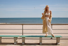 Full Length Linen Robe in Ochre