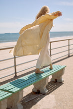 Full Length Linen Robe in Ochre