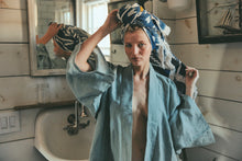 Full Length Linen Robe in Pond