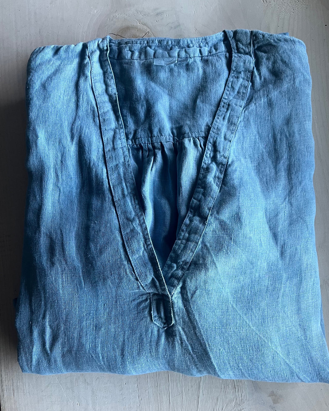 Sylvia Dress, Hand Dyed, Indigo