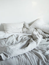 Linen Pillow Case - Chalk with Piping