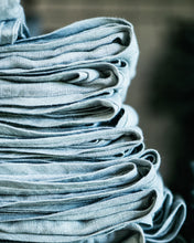 Linen Pillow Case - Pond with Piping