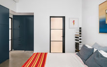 Linen Duvet Cover in White - with Neon Pink Piping