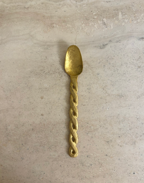 Totem - Brass Twist Tea Spoon