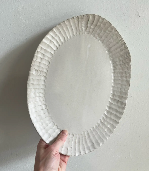 Ceramics - Salto - Ribbed Edge Platter - Wide
