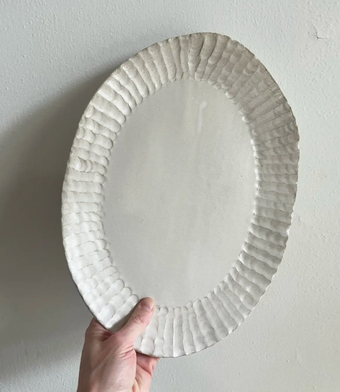 Ceramics - Salto - Ribbed Edge Platter - Wide