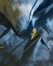 Linen Pillow Case - Hand Dyed Shibori Indigo