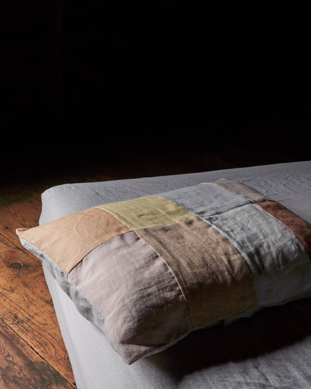 Linen Patchwork Pillow Case