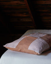 Linen Patchwork Pillow Case - Earth Rose/Blush