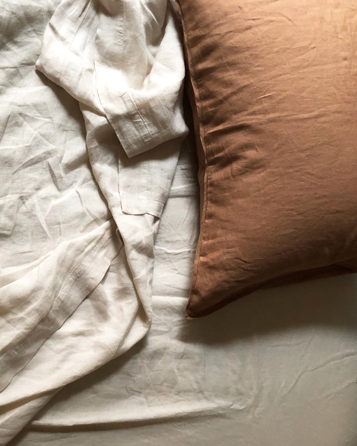 Linen Pillow Case Desert Rose with Piping Two Dawson