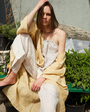 Full Length Linen Robe in Ochre