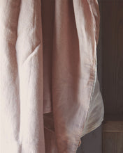 Two-Tone Linen Duvet Cover, Blush/Chalk